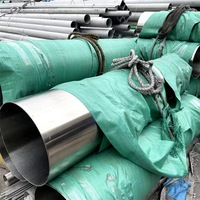 tuyau de tubes d'échange de chaleur d'acier inoxydable de 100mm pour les substances acides et alcalines
