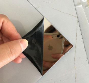 201 304 316 430 feuilles d'acier inoxydable de miroir d'or
