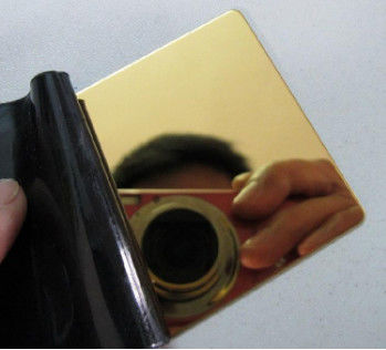 201 304 316 430 feuilles d'acier inoxydable de miroir d'or