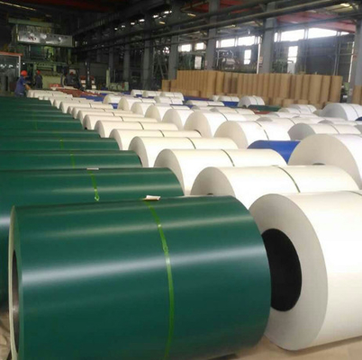 La couleur de Dx52d enduite d'une première couche de peinture a galvanisé le matériel de feuille de toiture de Ppgi de bobine/panneaux en acier